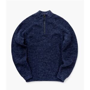 Barbour Men's Navy Horseford Half-Zip Pullover Jumper Sweater Size XXL